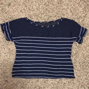 Blue striped top